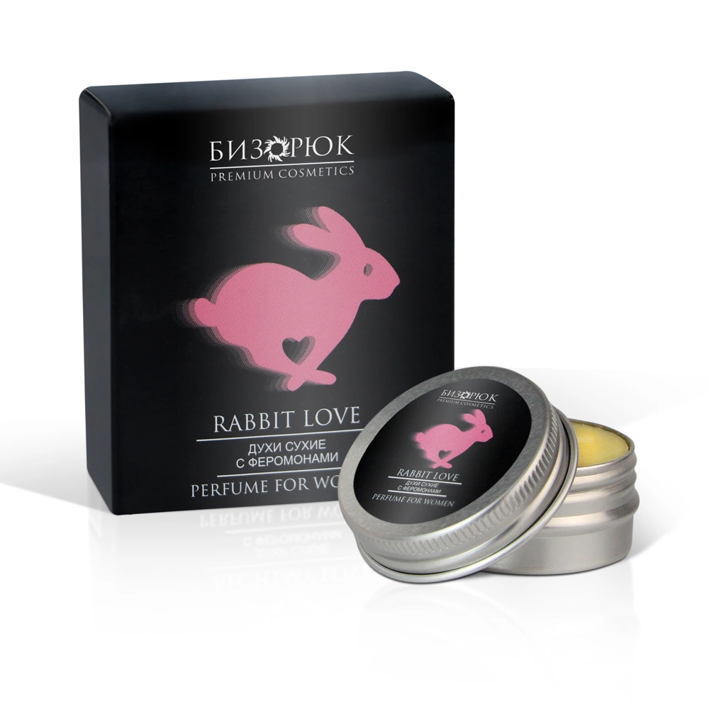Духи Сухие для женщин с феромонами «Rabbit Love» "COSMOS" Эко-алюминий 20 мл.